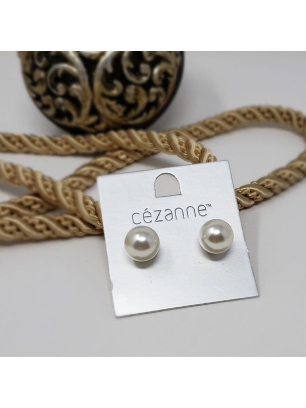 Cezanne Imitation Pearl Stud Earrings